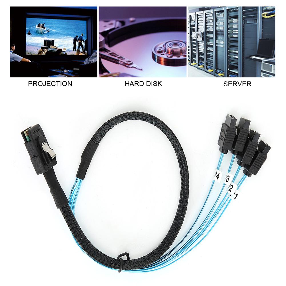 G0101 Mini SAS Cable 36P SFF‑8087 to 4SATA Server Data Line Computer Accessories