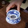 Jingdezhen Hand-painted Blue & White Ceramic Tea Strainer