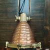 Nautical Marine Waska Brass and Copper Beehive Pendant Light  Wired