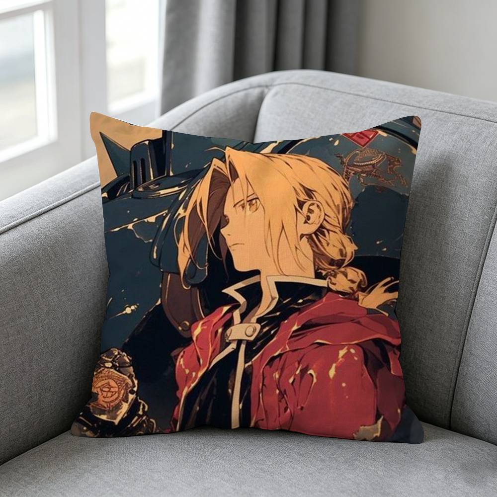 Anime Fullmetall Alchemist Brotherhood Pillow Cover Gift High Definition Digital printingSurprise Vivid Pattern Household