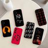 The W-Weeknd XO Phone Case For Samsung S25,S24,S21,S22,S23,S30,Ultra,S20,Plus,Fe,Note,10,9,5G Black Cover