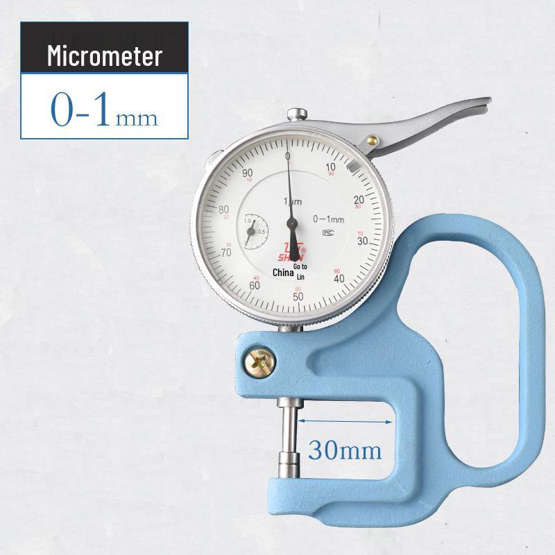 G-Type Thickness Gauge for Cloth, Film, and Paper, 0-10mm Range, 0.01mm Precision