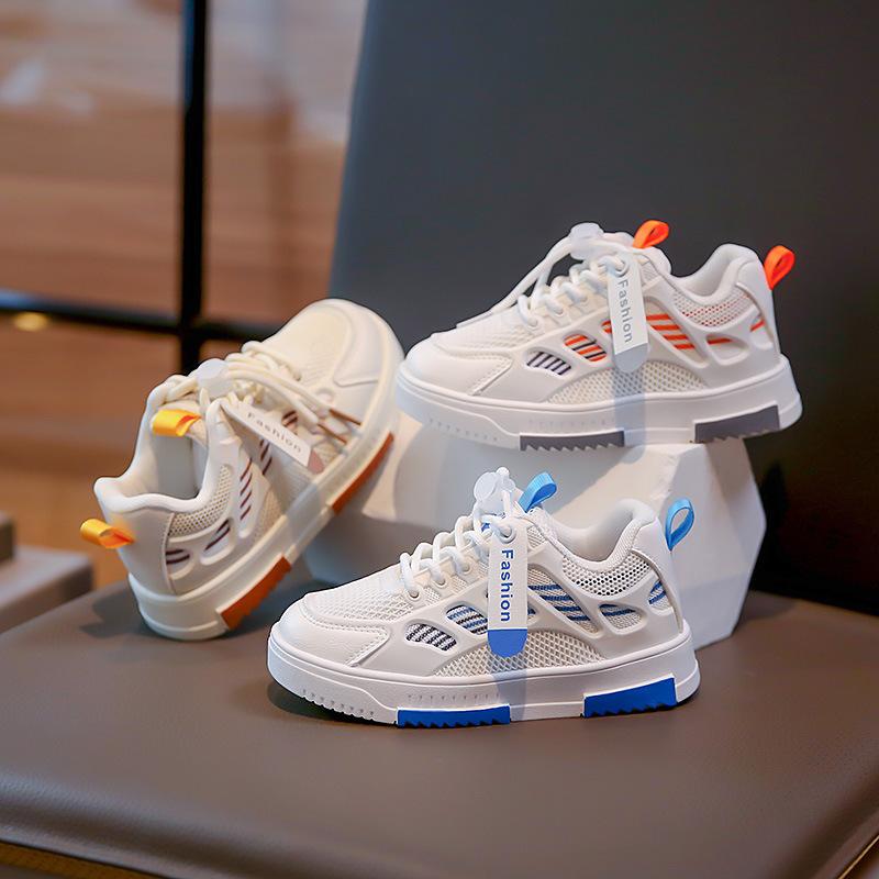 Children's Sports Shoes 2025 Autumn New Boys and Girls Mesh Breathable Shoes Middle and Older Children's Casual Board Shoes Breathable Classmates