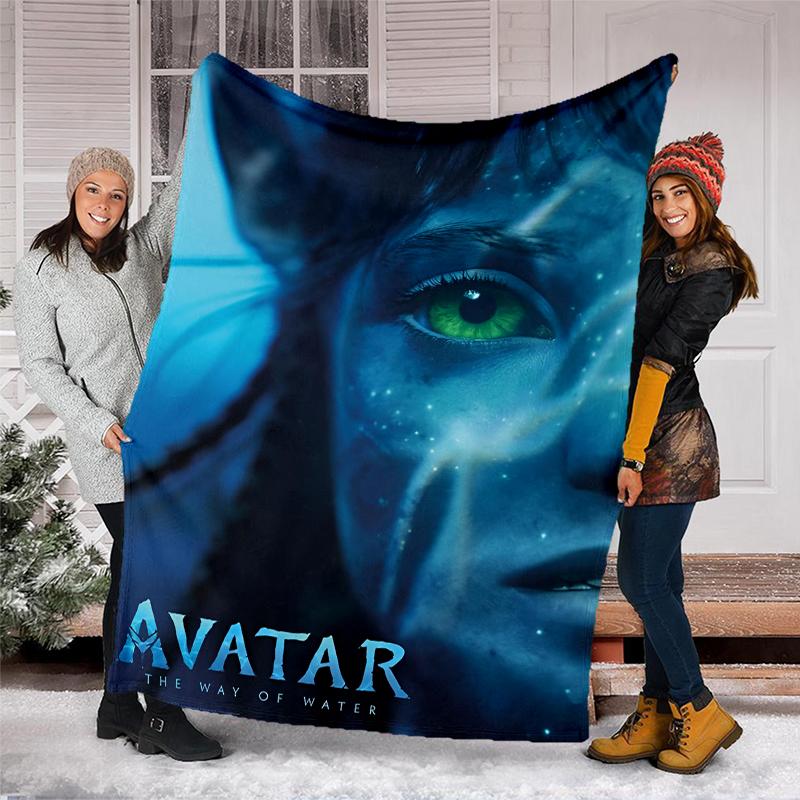 Avatar-Thema bedruckte Decke Perfekt für Sofa Bett Reisen Außenbereich Maschinenwaschbar Gemütlich Langlebig