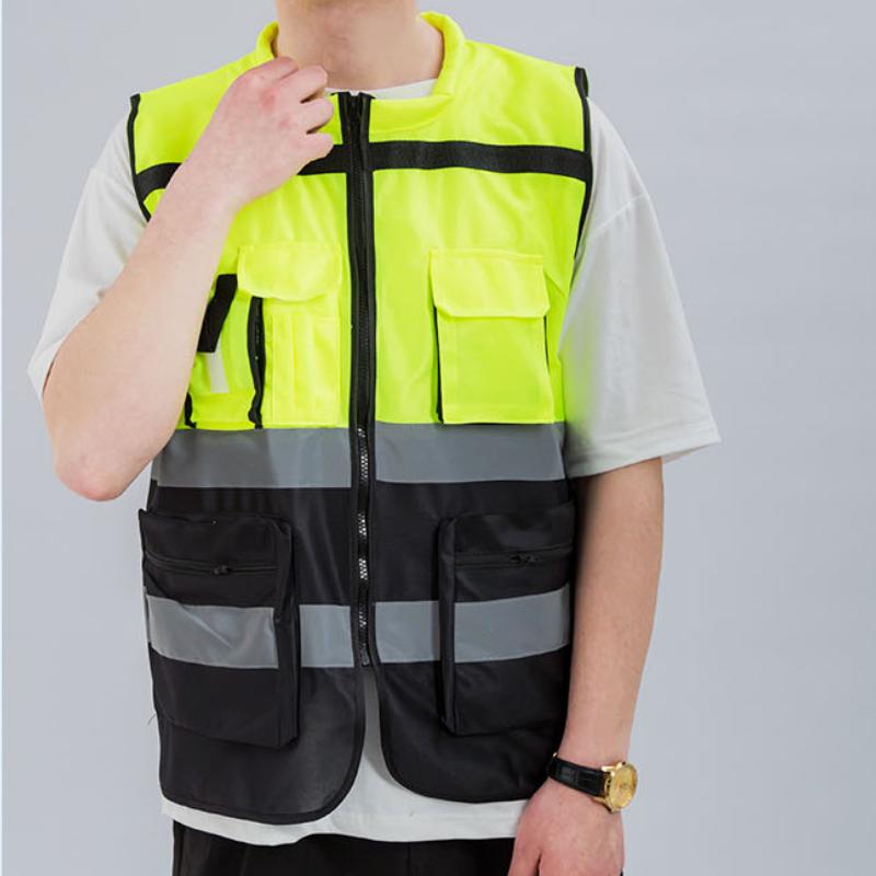 High Visibility Reflective Vest Working Clothes Motorcycle Cycling Sports Outdoor Reflective Safety Clothing Reflective Jacket