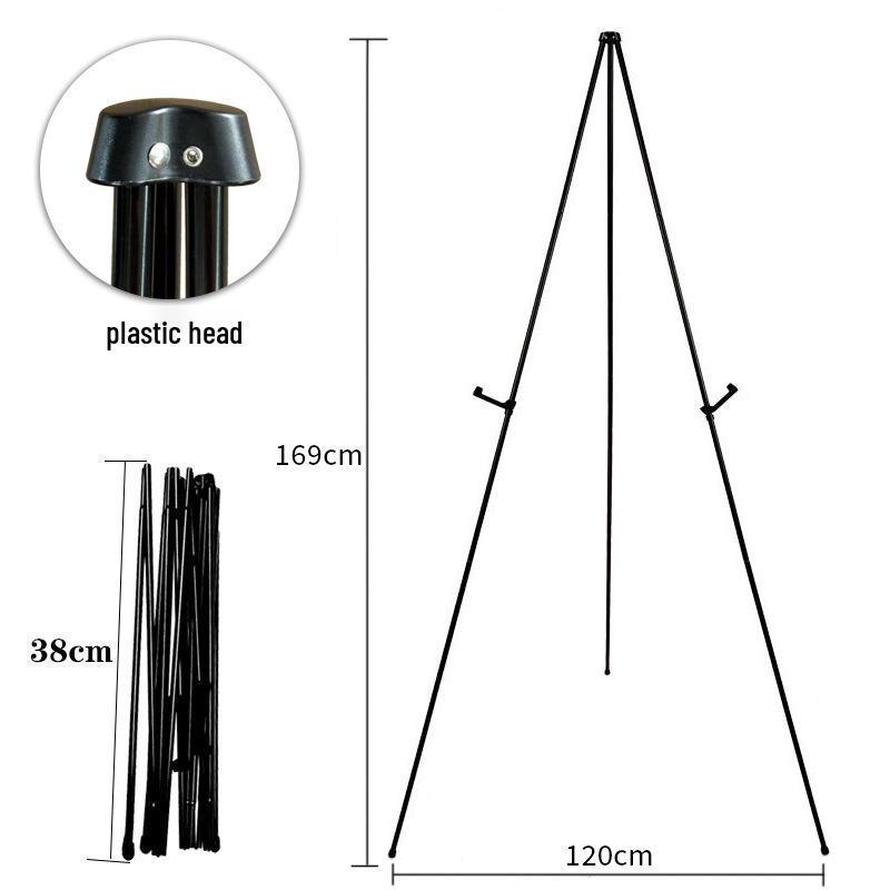Portable Metal Easel Stand - Foldable Student Art Display