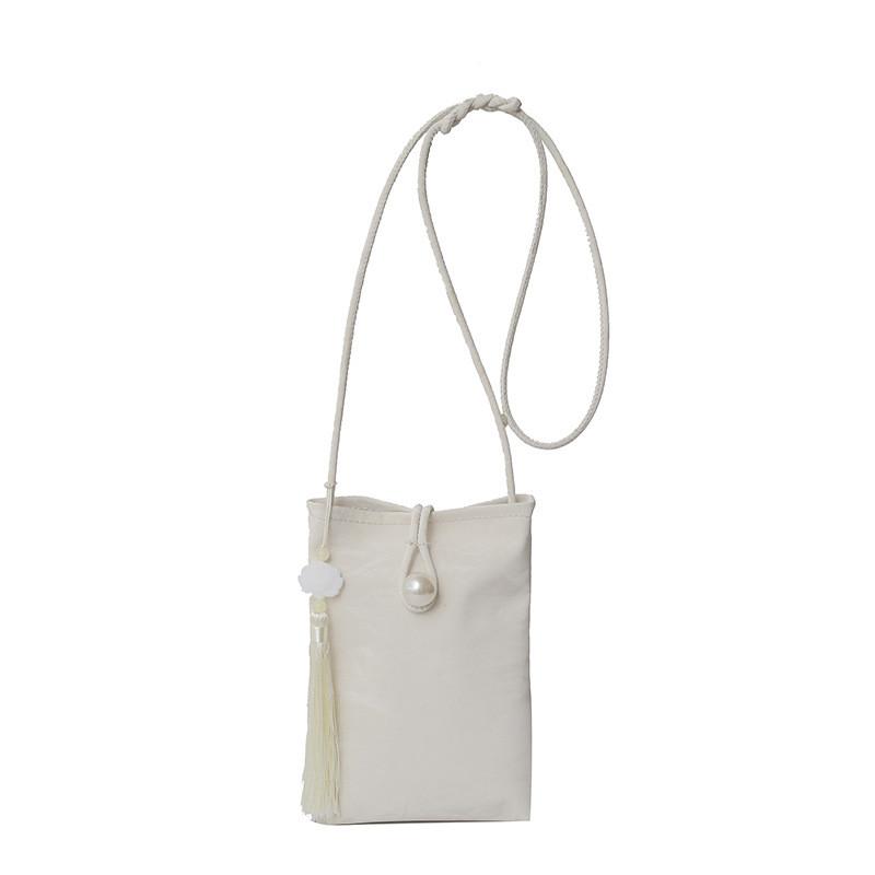 New Chinese Style Womens Summer Crossbody Bag With Pearl Phone Pocket For Daily Casual Use