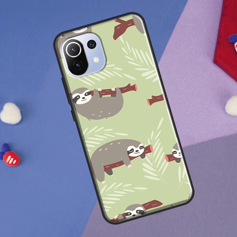 Baby Sloth Cover For Xiaomi 14 Ultra 13 11T 12T 13T 14T Pro POCO X7 X6 Pro X3 X5 F3 F5 M6 F6 Pro Case