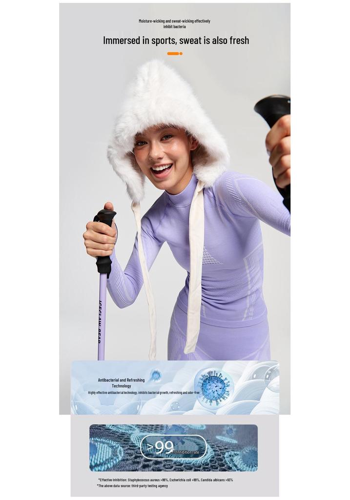 Men's & Women's Quick-Dry Skiing Cycling Hiking Sweat-Wicking Warm Thermal Underwear Set for Autumn/Winter