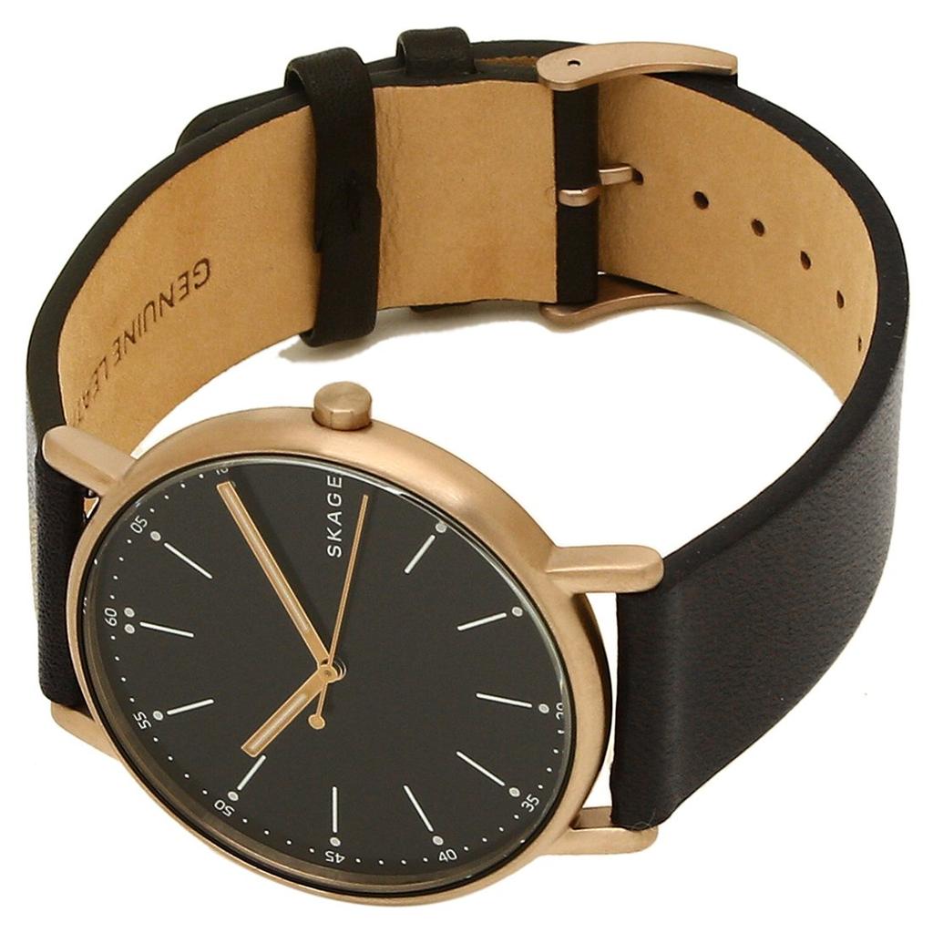 Skagen Signature Quartz Watch for Men and Women, 30mm, 34mm, and 40mm, Black (SKW6401) [Parallel Import]