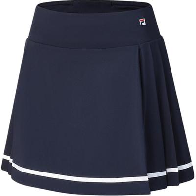 Tennis Serie Mode Bequem Weich Tennis Sport Basic Faltenrock Damenröcke Dunkelblau A11W433313F-NV
