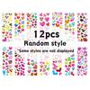 6/12/24pcs 3D Love Bubble Stickers Cartoon DIY Scrapbook Photo Album Decoration Creative Gifts Cute Stationery School Awards YMY
