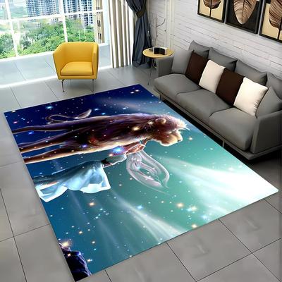3D Dream Lion Zvířata Kreslený Koberec Kobereček pro Domov Obývací Pokoj Ložnice Pohovka Dekorace, Koberec do Dětského Hracího Koutku Protiskluzová Podložka na Podlahu Dárek