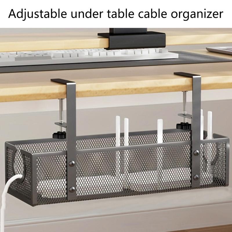 Hanging Wire Basket Under Shelf Organizer Desk Storage Solution For Kitchen Office Pantries Bathroom And Closet