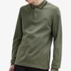 Fred Perry Long Sleeve Twin Tip Fred Perry Shirt Laurelis Green Night Green Afpm2433636 W49