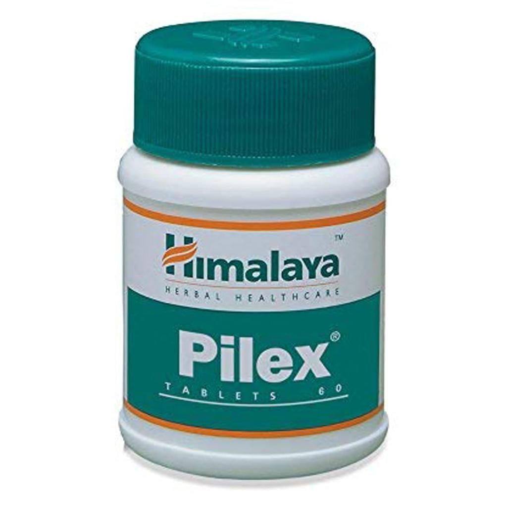 Himalaya Pilex Ayurvedic Hemorrhoids Relief Tablets Pack of 60 Natural Herbal Remedy