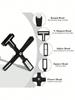 1 Stück Magnetischer Nagelstick 5 in 1 Kreuz Katzenauge UV Gelpoliermittel Magnet 9D 5D Linienstreifenmuster Salon DIY Nail Art Design Tool