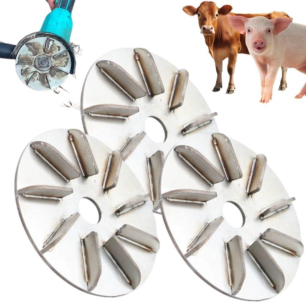 Gifts 7/9 Gears Pig Hair Removal Disc Labor-Saving Stainless Pig Hair Scraper Disc Multifunctional Pig Hair Removal Tool