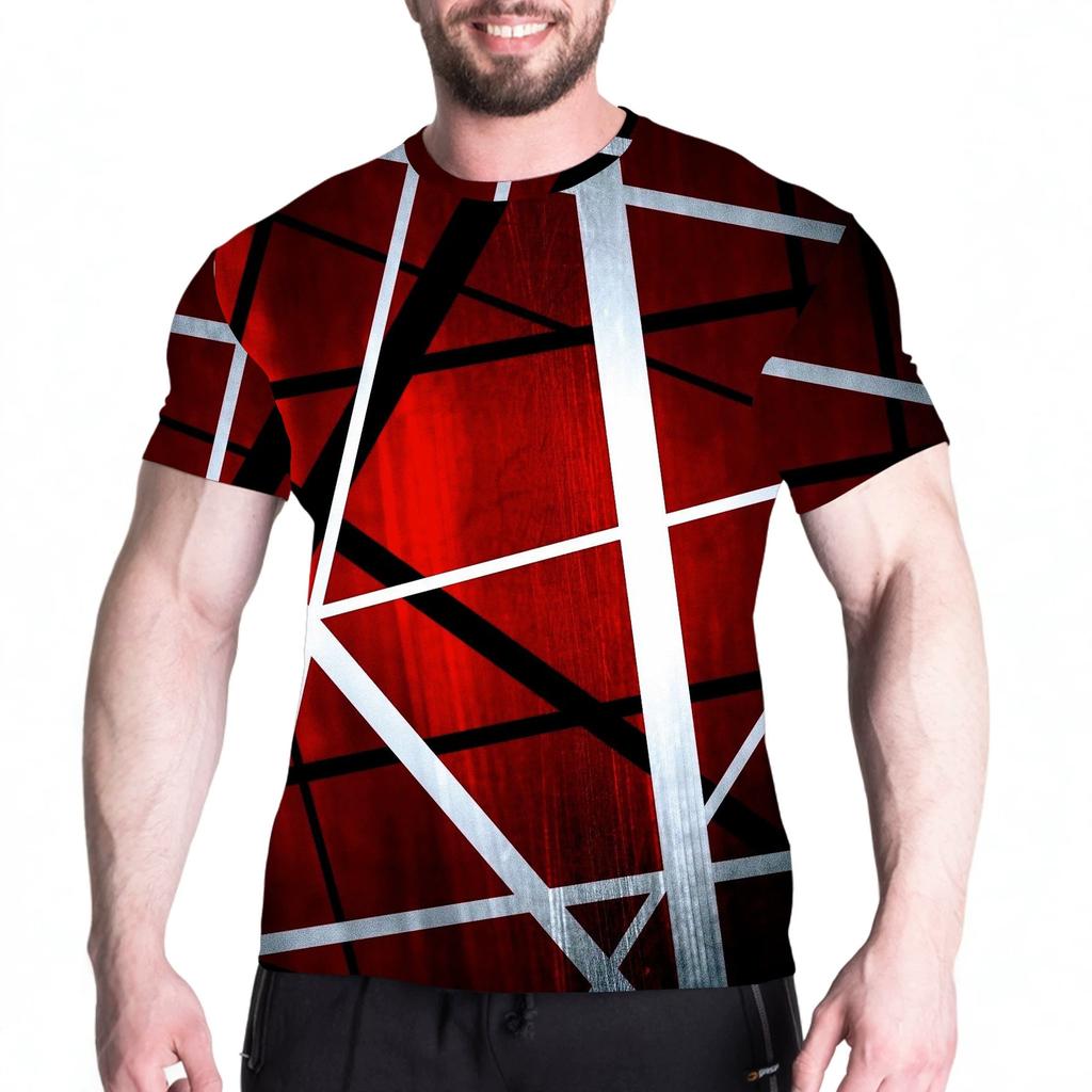 Watermelon Print Short-sleeve T-shirt, Casual and Stylish for Everyday Wear.