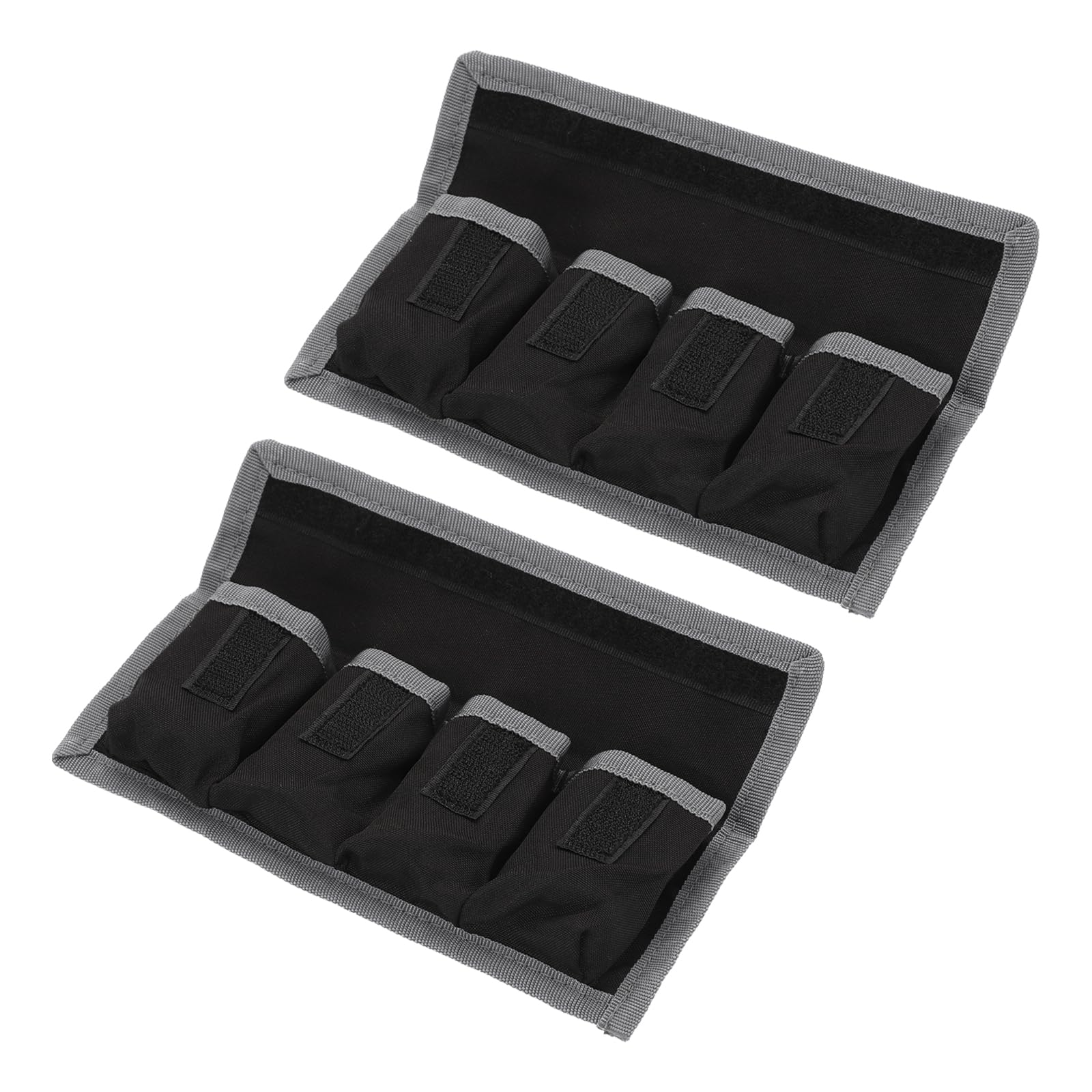 

PATIKIL Сумка для камери Нейлонова Чохол для DSLR Тримач Сумка для зберігання для AAA та Чохол, 4 кишені LP-E6, LP-E8, N, P-FW50, EN-EL14, EN-EL15 (Сірий)