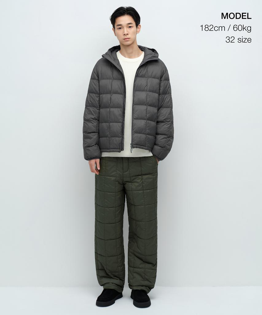 MUSINSA STANDARD Square Quilted Regular Fit Padded Pants [Khaki]