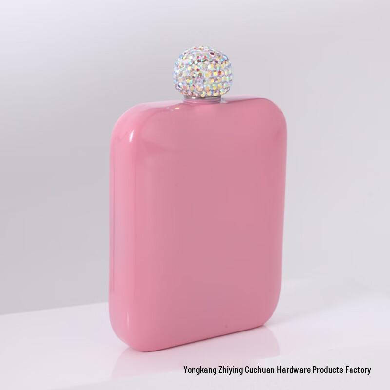 Мини Портативная Фляга из Нержавеющей Стали со Стразами