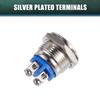 X AUTOHAUX 5PCS Indicator Light 16mm AC DC Metal Shell Waterproof Pilot Dash