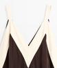 Masimodutti Fluid Midi Dress With Contrast Details
