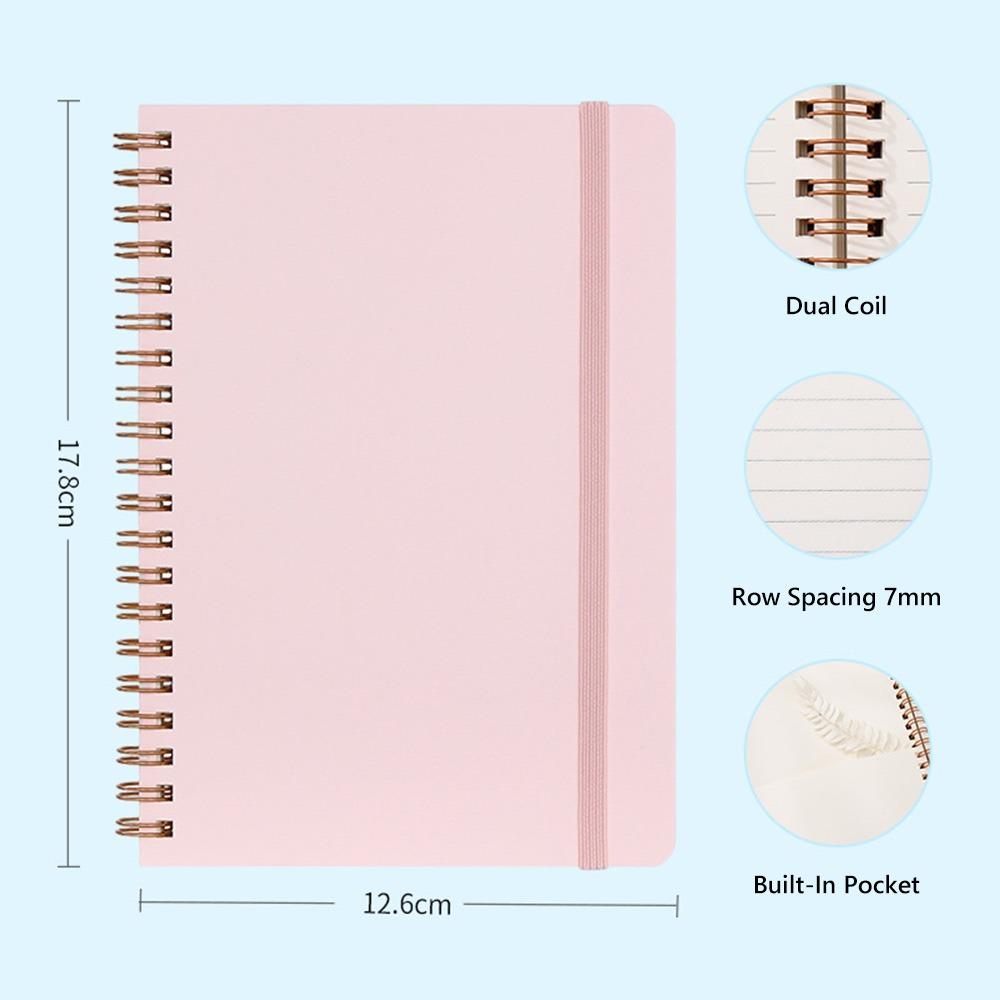 Thicken Diary Book Strap Design Memo Pad Multi-purpose Coil Notebook Students Stationery