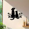 Minimalist Iron Wall Art Dog Cat Dandelion Farmhouse Style Pet Lovers Home Decor