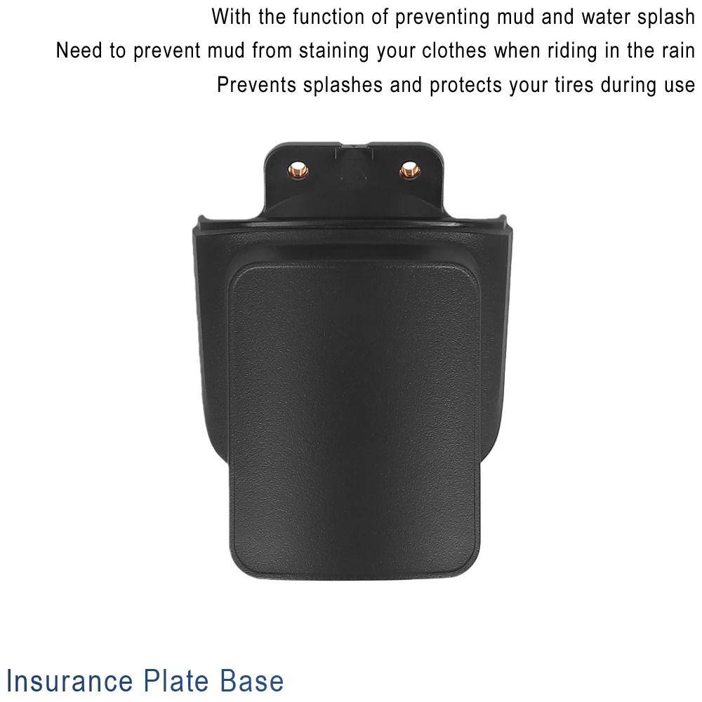 Base Mount Rear Fender License Holder Reflective Shell for Ninebot MAX G3 Night Riding