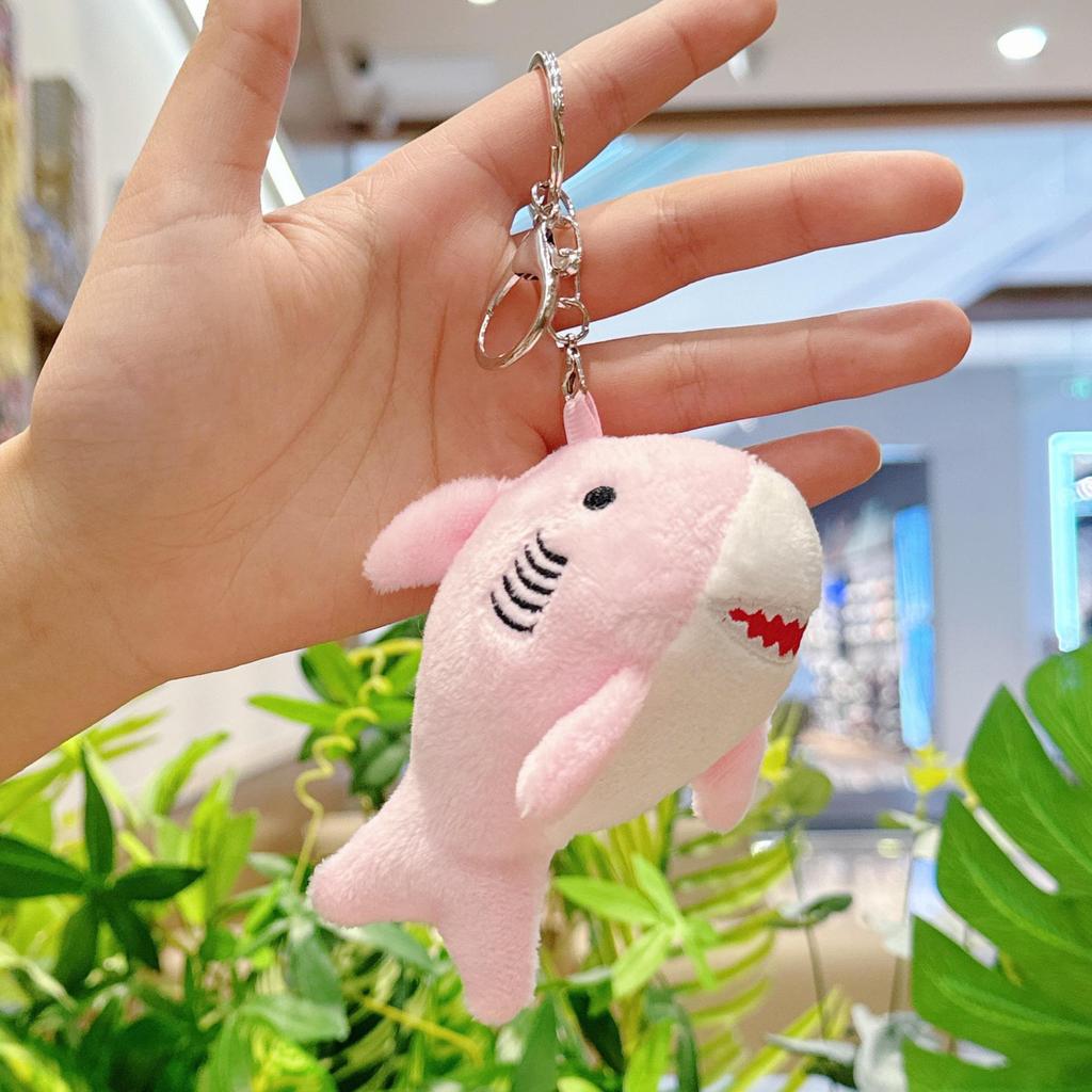 Plush Shark Keychain Doll - Cute Bag Charm & Wedding Toss Accessory