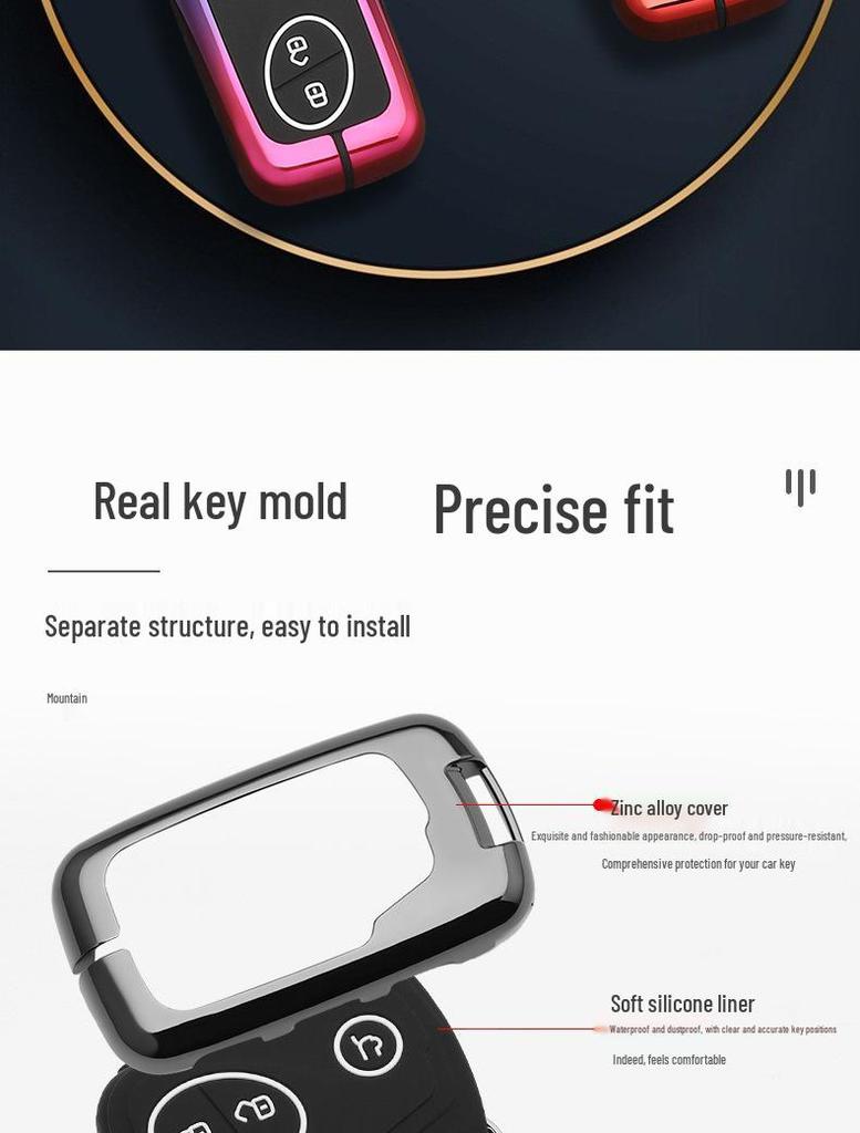 Compatible With BYD F3 Old Model Key Cover: G3, F0, S6, S7, E6, L3 Remote Control Case for Men