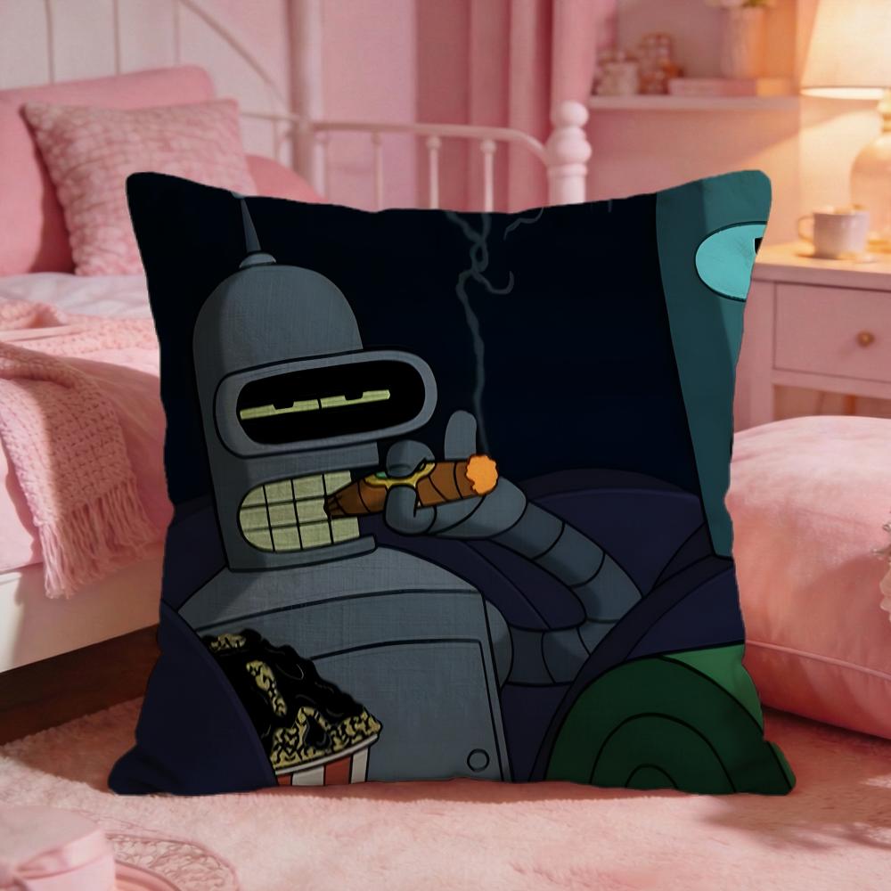 FFuturamas Classic Anime Cushion Cover Premium Comfort Reversible Pillow Cove Two In One Design For Any Room  Car Interior