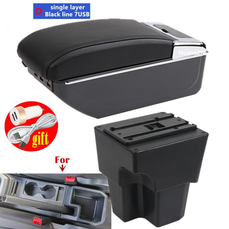 For Vw Tcross Armrest Box For Volkswagen T-CROSS Car Armrest Interior Center Storage Box USB Charging Car Accessories