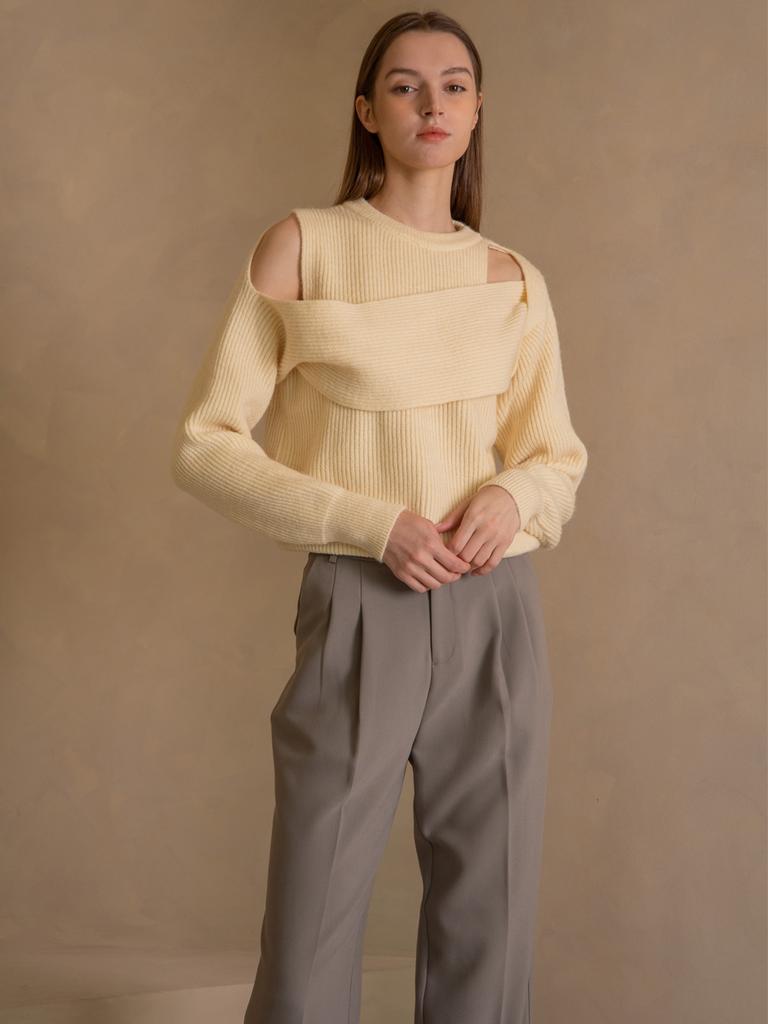 WEDNESDAY DELIGHT Wed Field Relaxed Fit Two-Tuck Trousers_Gray