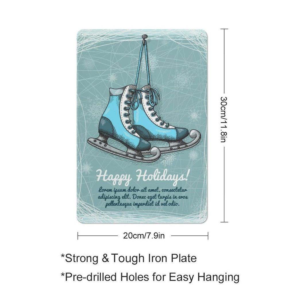 1 Pack Rusty Vintage Tin Sign with Distressed Texture for Unique Wall Art Setup, Choose Your Preferred 20x30cm or 30x40cm