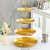 Multi-layer Serving Platter with Golden Stand