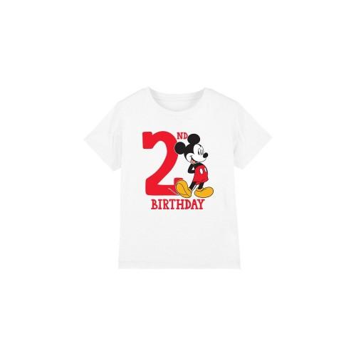 Disney Childrens/Kids Mickey Mouse 2nd Birthday T-Shirt