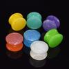 6-50mm Solid-colored Twinkle Acrylic Ear Tunnels Plugs Stretchers Expander Double Flared Flesh Tunnels Ear Piercing Jewelry