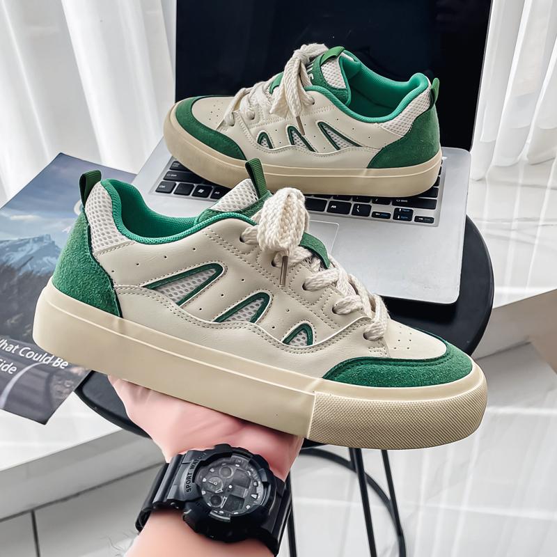 Men And Women's Fashion Casual Low Top Skateboarding Shoes Boys And Girls Comfortable Sneakers Students Classic Breathable Gym Non-slip