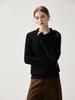 Elegant Women's Cashmere Hooded Sweater - Winter 2026 Style, Solid Color, Thick Base Layer, Loose Fit, Slimming Knitwear
