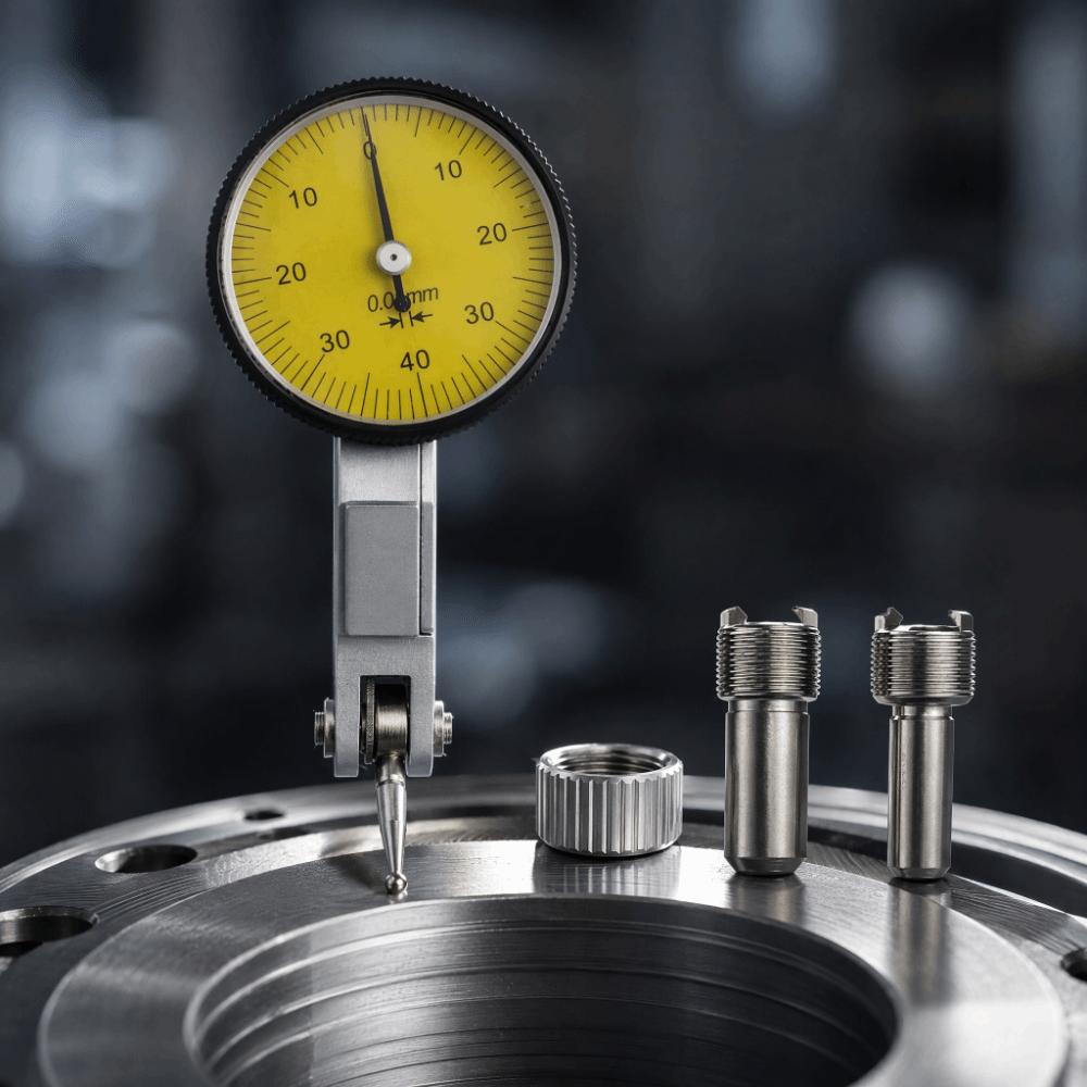 0-0.8mm Range Dial Test Indicator Yellow High Accuracy Gauge  For Machine Setup