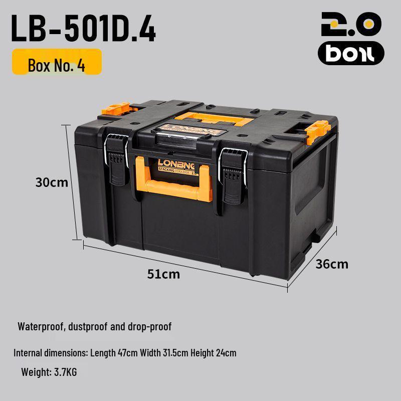 Longbang 2.0 Industrial Multifunctional Rolling Toolbox – Stackable Modular Tool Storage