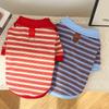 Striped Puppy Hoodies Winter Dog Clothes Pet Vest Cotton Warm Dog Sweatshirt Polo Shirt Yorkie Dachshund Clothing Dog Pullover