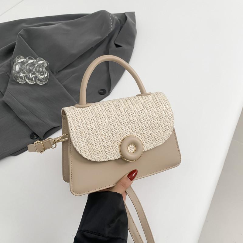 Stylish Women's Casual Small Square Handbag In Black Pink White Blue Green Khaki For Everyday Fashion