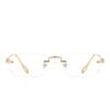 2PCSNew Fashionable Frameless High-definition Anti Blue Light Glasses Suitable For Both Men And Women Anti Fatigue Glasses20101