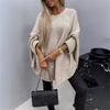 2024 Autumn/Winter Women's Cape-Style Knit Shawl Sweater