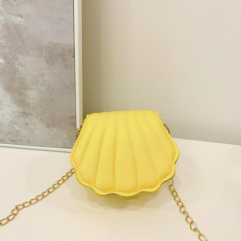 Exquisite Shell Cute Mini Childrens Shoulder Bag With Chain Casual Style