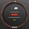 Car Carbon Fiber Suede Leather Steering Wheel Cover BMW M X1 X3 X5 X7 F01 F10 F15 F20 F25 F30 M2 M3 E39 E46 E60 E70 E90 G20 G30 gzhw17